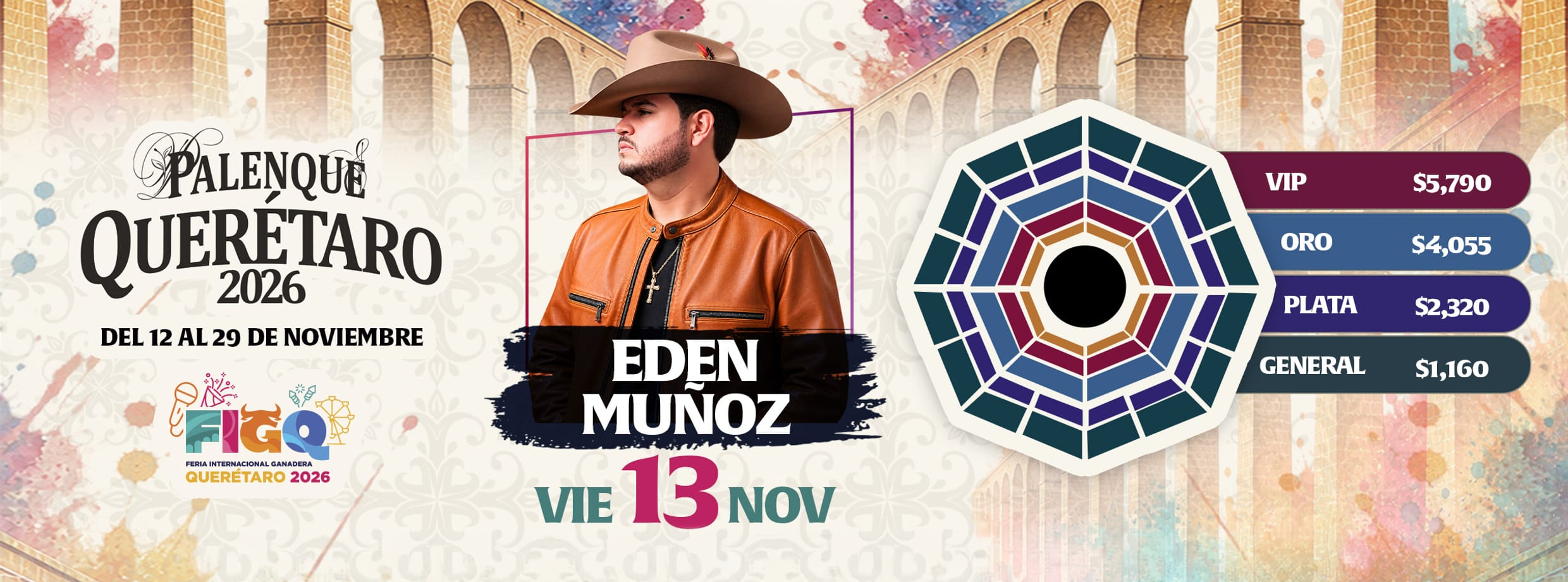 boletos Edén Muñoz Palenque Querétaro 2026
